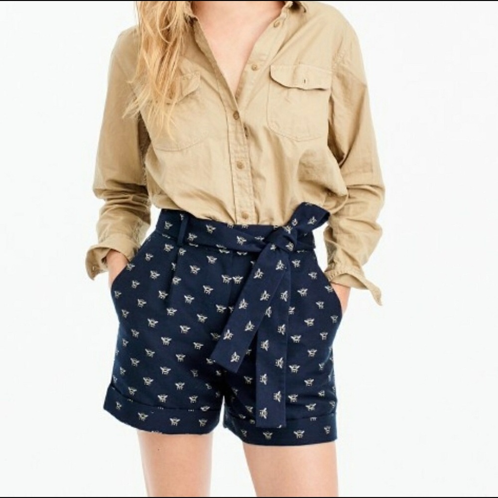 J Crew Tie waist with ๐ bees S8 - Picture 2 of 8